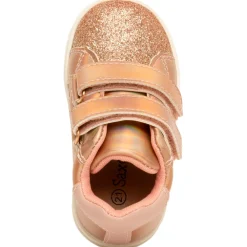 Bottillons irisés à paillettes avec double velcro pour bébé fille