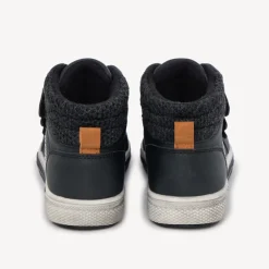 Bottillons noirs triples velcros pour bébé garçon