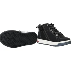Bottillons noirs à zip et lacets pour garçon