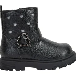 Bottines effet cuir à boucle et motif cœurs pour bébé fille