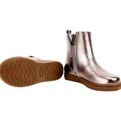 Bottines effet irisé à boucle et pompon pour bébé fille