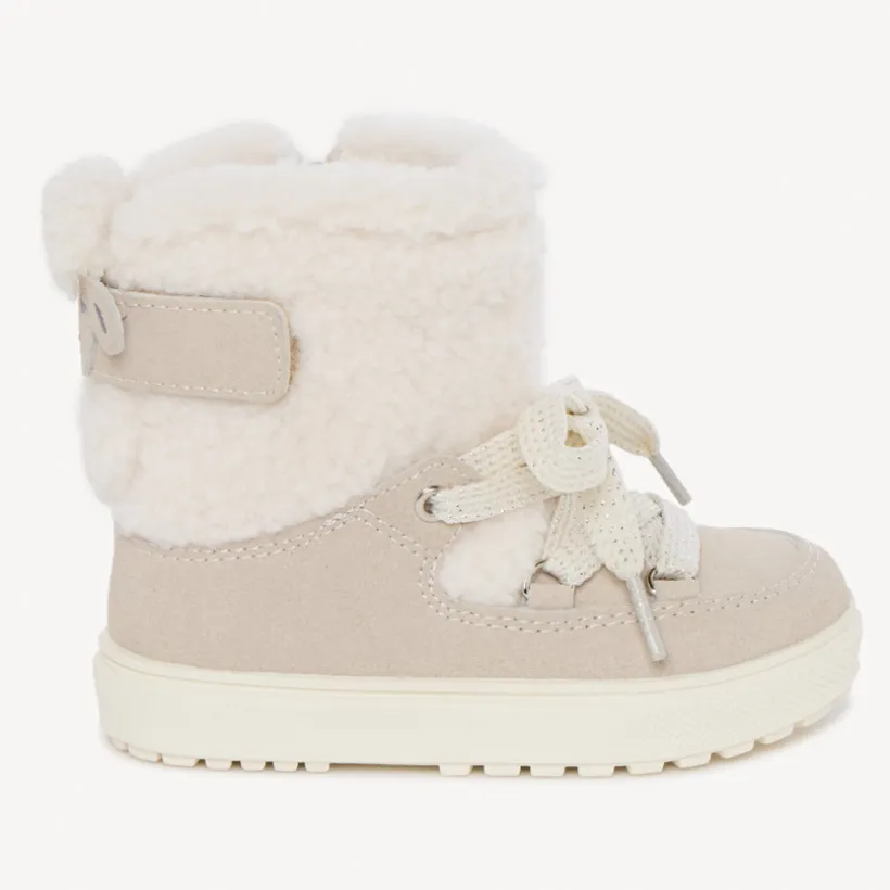 Bottines esprit après-ski à moumoute pour bébé fille