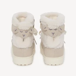 Bottines esprit après-ski à moumoute pour bébé fille