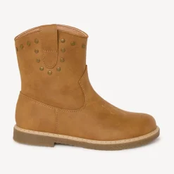 Bottines marron à zip style cow-boy pour fille