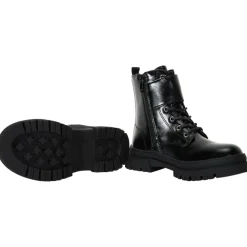 Bottines style rangers à boucles et lacets pour fille