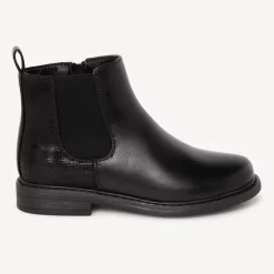 Bottines zippées effet cuir à quadrillage pour fille