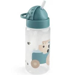 Bouteille avec paille Tiny Farm Bleu 350ml
