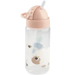 Bouteille avec paille Tiny Farm Rose 350ml