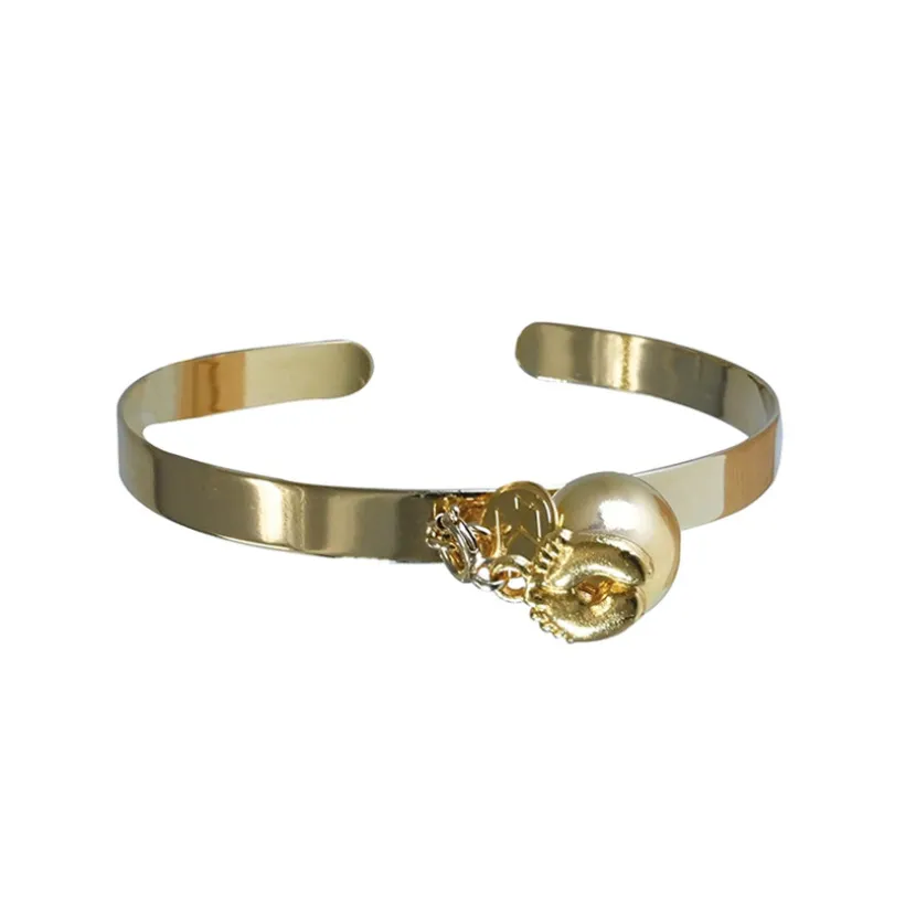 Bracelet bola de grossesse plaqué or - Morgan