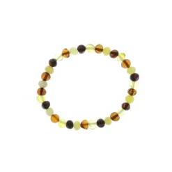 Bracelet d'ambre élastique pour adulte mix
