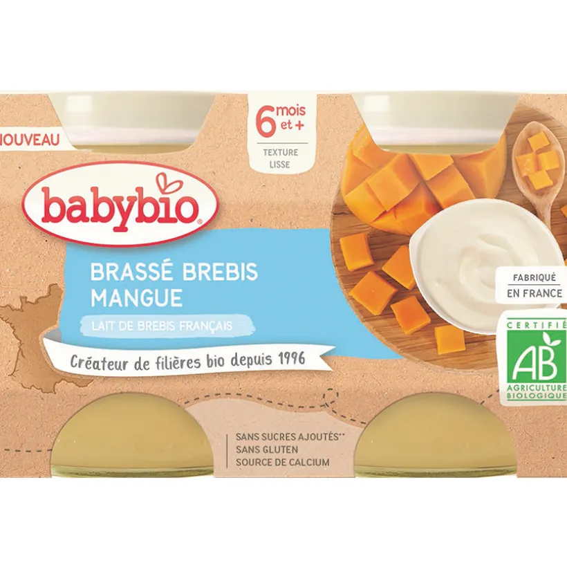 Brassé au lait de brebis et mangue 2x130g