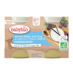 Brassé au lait de brebis, quetsche et vanille 2x130g