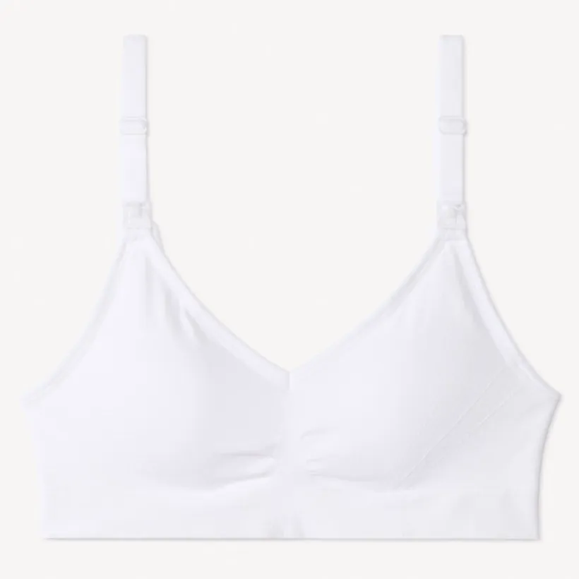 Brassière d'allaitement sans coutures et réglable unie