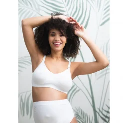 Brassière d'allaitement sans coutures et réglable unie