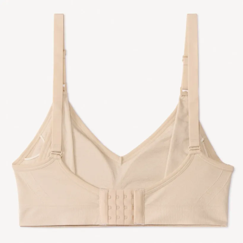Brassière d'allaitement sans coutures et réglable unie