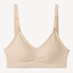 Brassière d'allaitement sans coutures et réglable unie