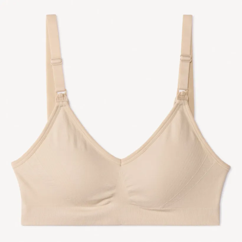Brassière d'allaitement sans coutures et réglable unie