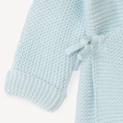 Brassière unie en tricot point mousse pour bébé