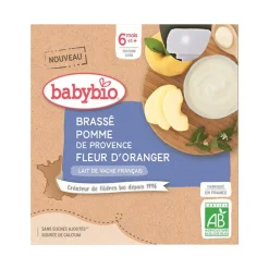 Brassé pomme et fleur d'oranger 4x85g