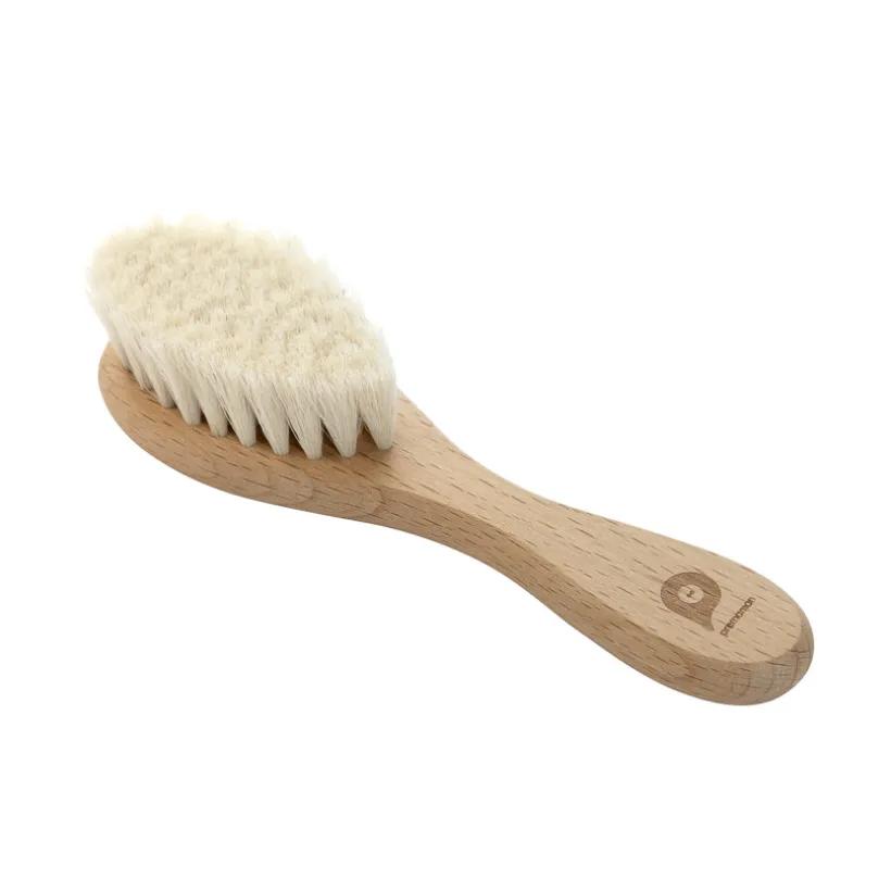 Brosse à cheveux en bois avec poils naturels de chèvre