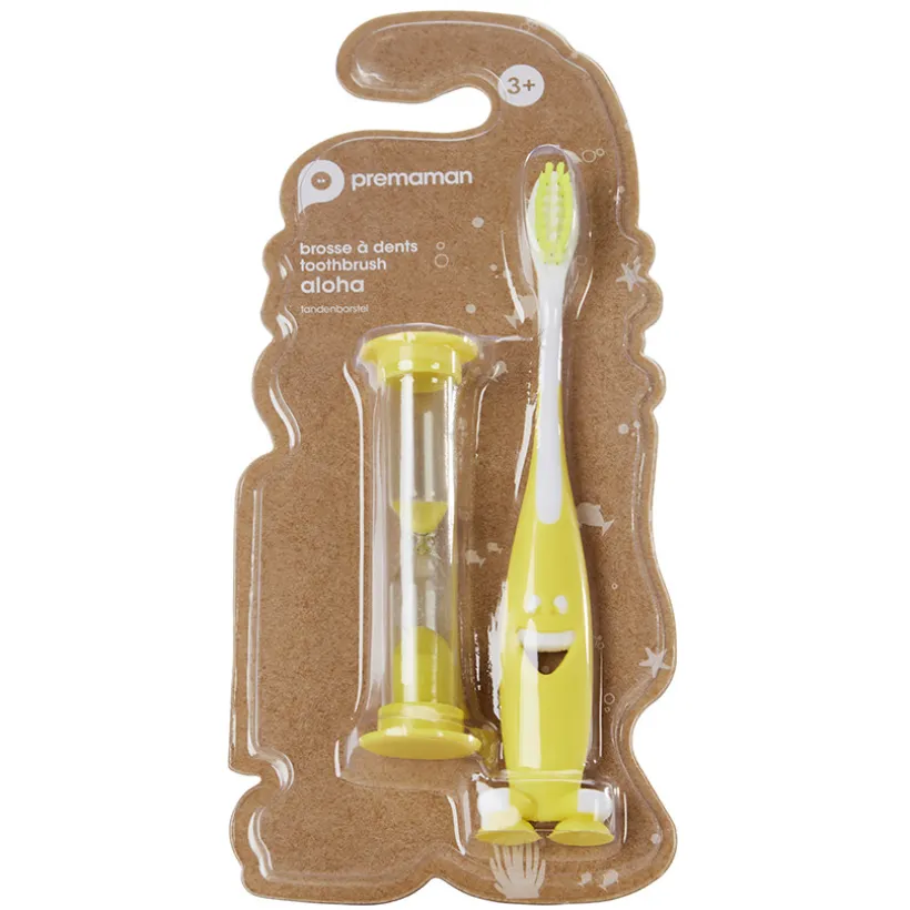 Brosse à dent Aloha 2.0 avec sablier jaune