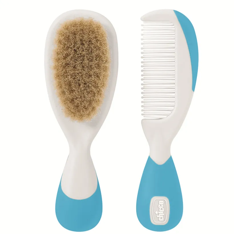 Brosse et peigne - Bleu