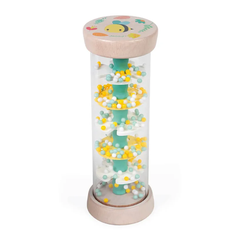 Bâton de pluie transparent en bois