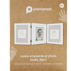 Cadre photo avec 2 empreintes - Prémaman