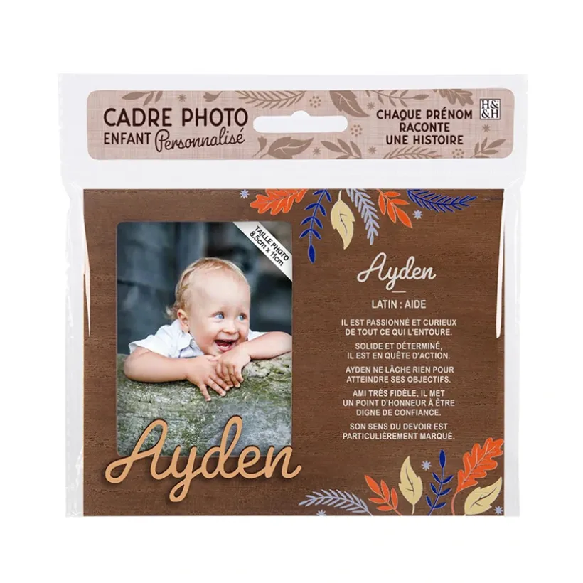 Cadre photo personnalisé 18,5 x 14,5 cm Ayden