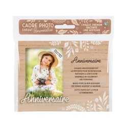 Cadre photo personnalisé 18,5 x 14,5 cm Anniversaire