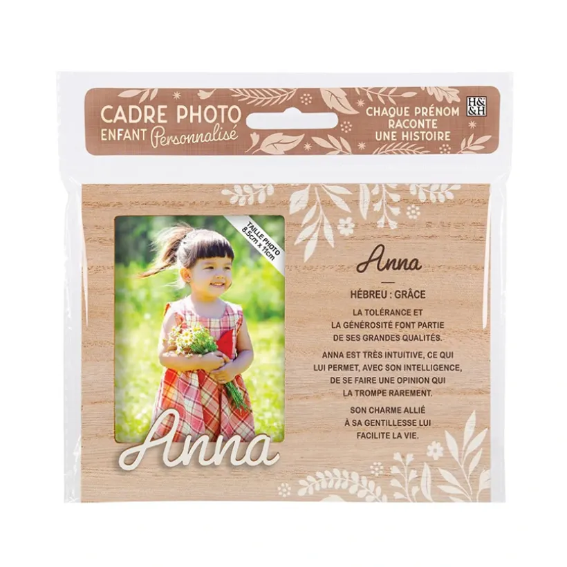 Cadre photo personnalisé 18,5 x 14,5 cm Anna