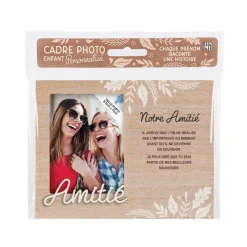 Cadre photo personnalisé 18,5 x 14,5 cm Amitié
