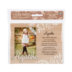 Cadre photo personnalisé 18,5 x 14,5 cm Agathe
