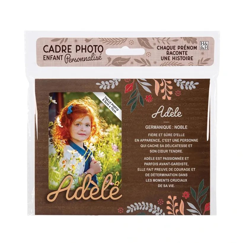 Cadre photo personnalisé 18,5 x 14,5 cm Adèle