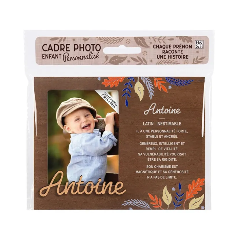 Cadre photo personnalisé 18,5 x 14,5 cm Antoine