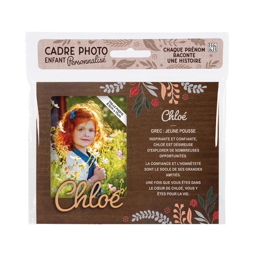 Cadre photo personnalisé 18,5 x 14,5 cm Chloé