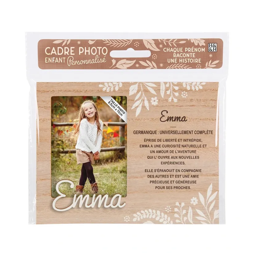Cadre photo personnalisé 18,5 x 14,5 cm Emma