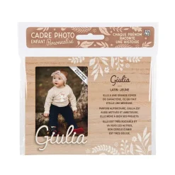 Cadre photo personnalisé 18,5 x 14,5 cm Giulia