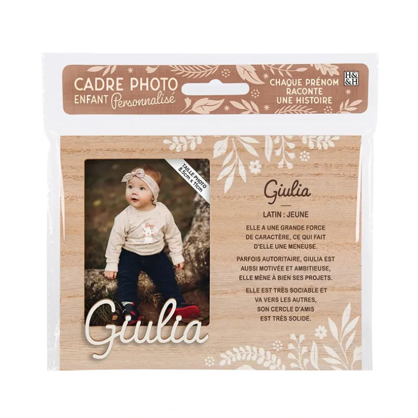 Cadre photo personnalisé 18,5 x 14,5 cm Giulia