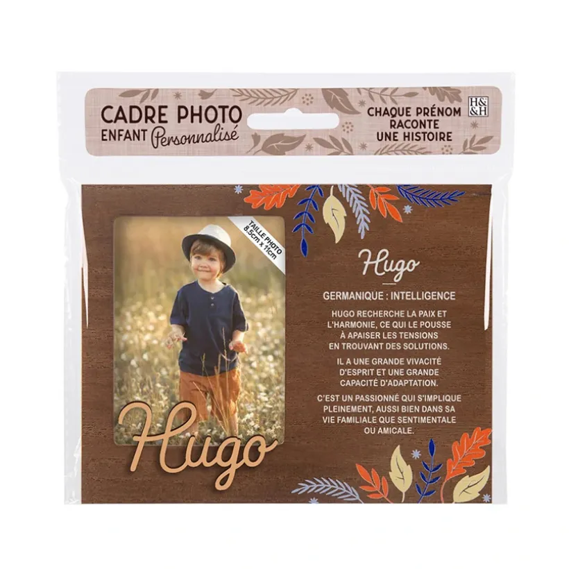 Cadre photo personnalisé 18,5 x 14,5 cm Hugo