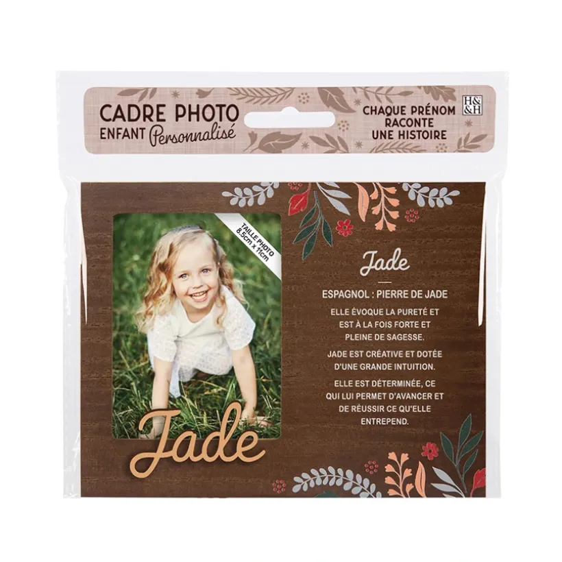 Cadre photo personnalisé 18,5 x 14,5 cm Jade