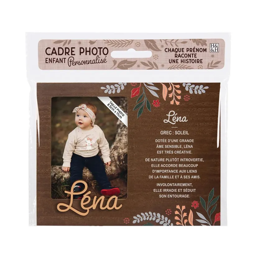Cadre photo personnalisé 18,5 x 14,5 cm Léna
