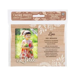 Cadre photo personnalisé 18,5 x 14,5 cm Lina