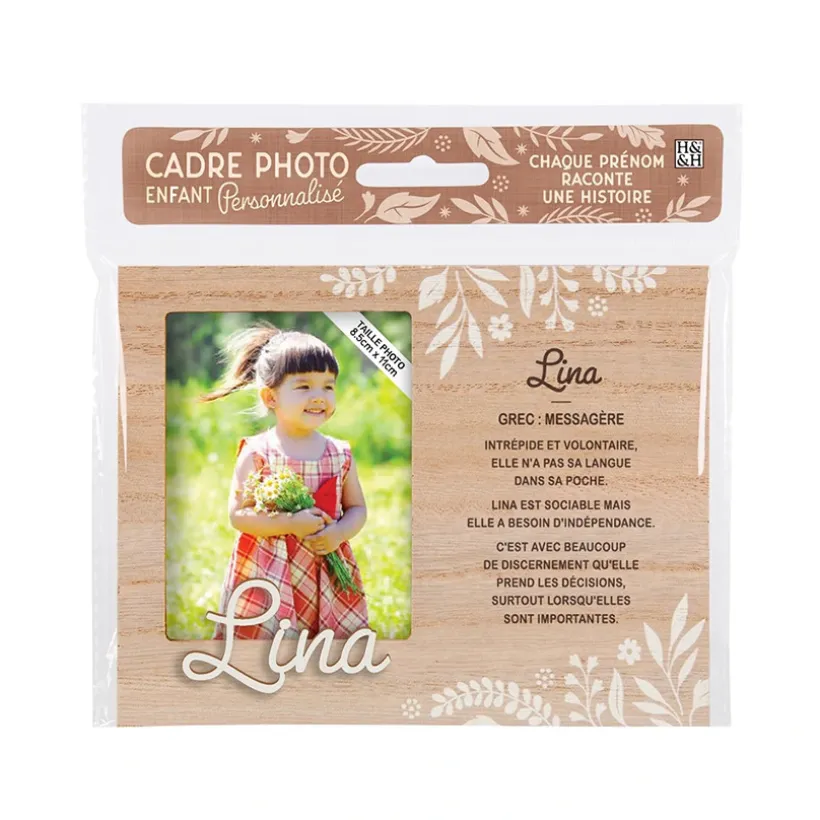 Cadre photo personnalisé 18,5 x 14,5 cm Lina