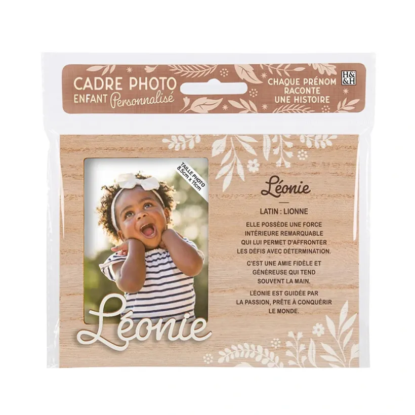 Cadre photo personnalisé 18,5 x 14,5 cm Léonie