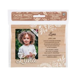Cadre photo personnalisé 18,5 x 14,5 cm Luna