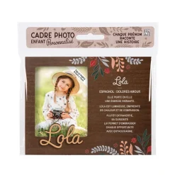 Cadre photo personnalisé 18,5 x 14,5 cm Lola