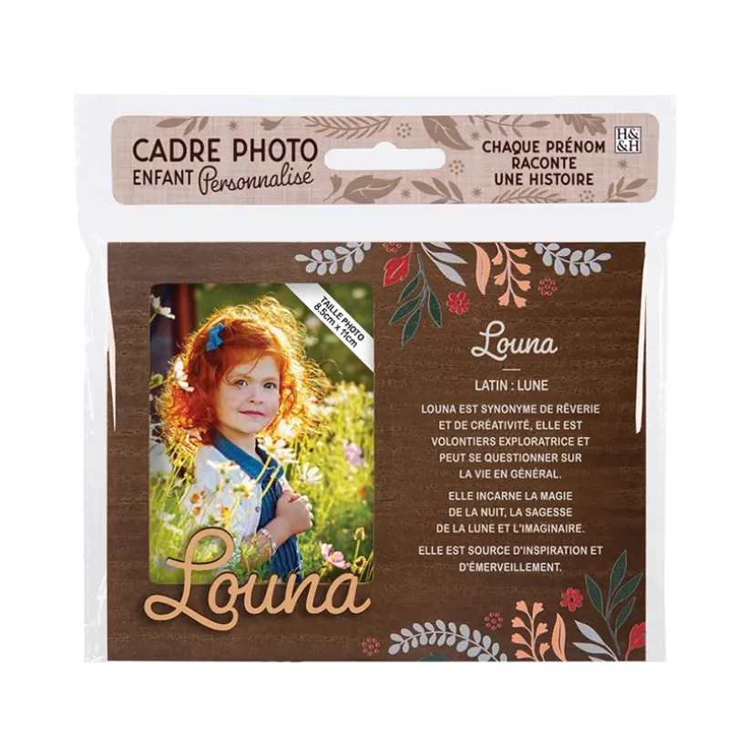 Cadre photo personnalisé 18,5 x 14,5 cm Louna
