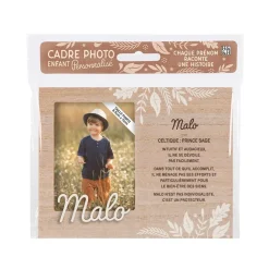 Cadre photo personnalisé 18,5 x 14,5 cm Malo