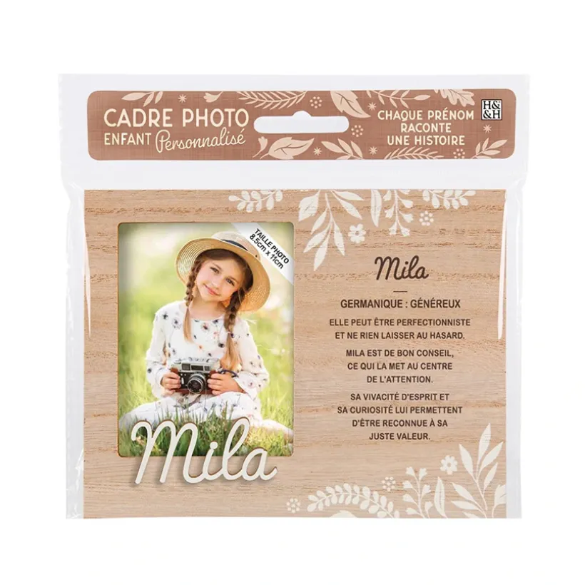Cadre photo personnalisé 18,5 x 14,5 cm Mila